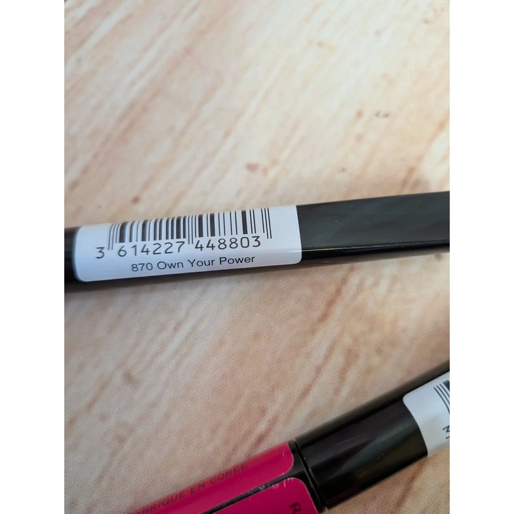 3 Pk Rimmel London Lip Art Graphic Liquid Lipstick Liner 870 Own Your Power Pink